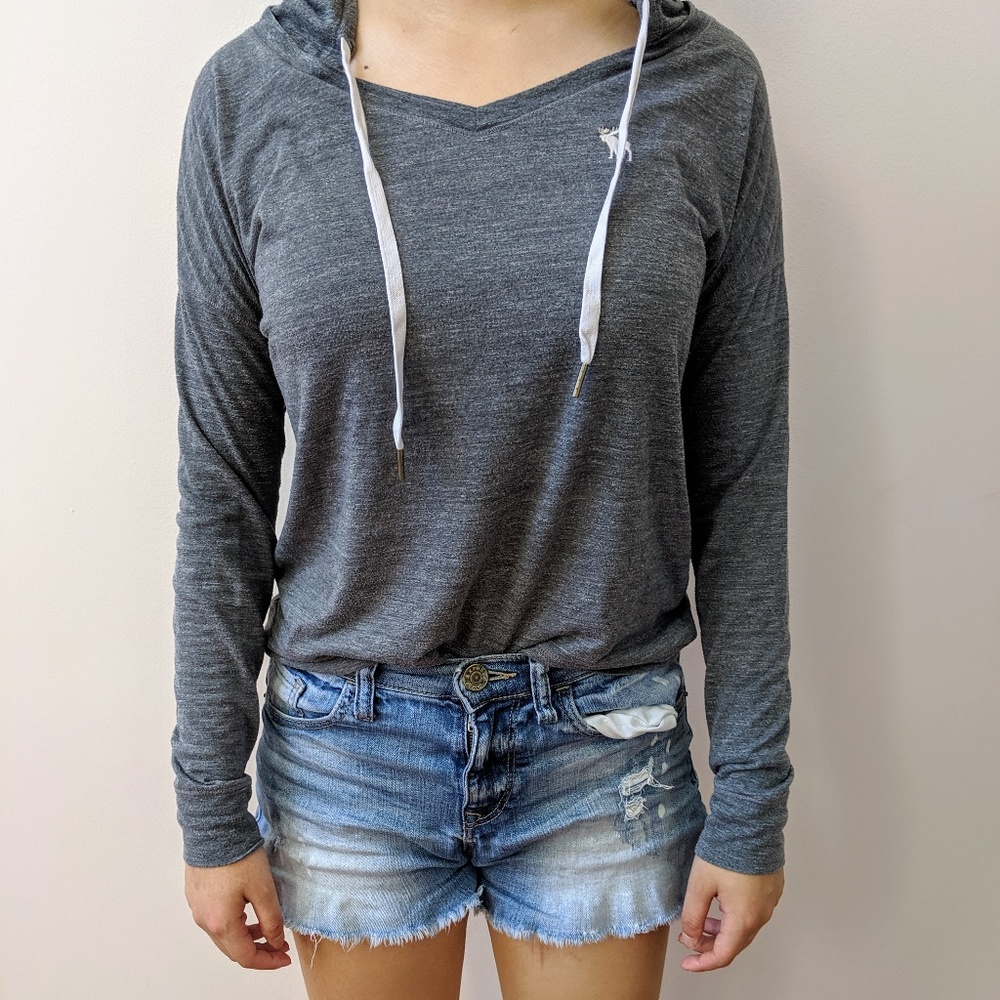 A&F Dark Gray Light Hoodie